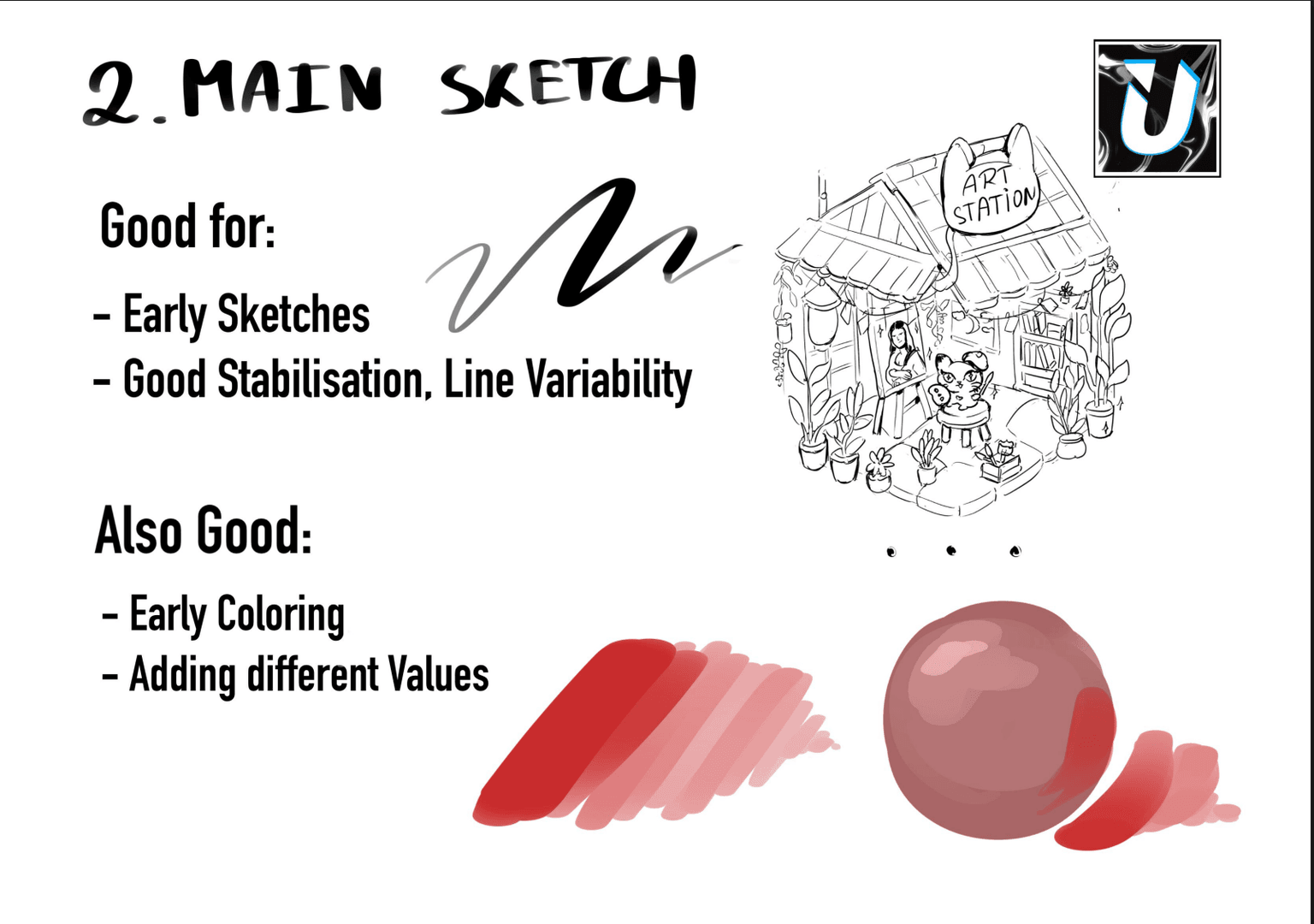 Main Sketch - Early Sketches, Line Variability