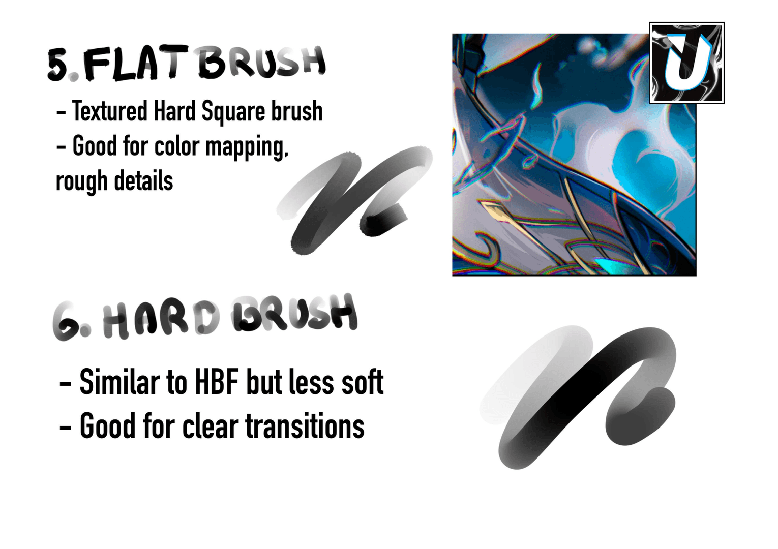 Flat & Hard Brush - Color Mapping